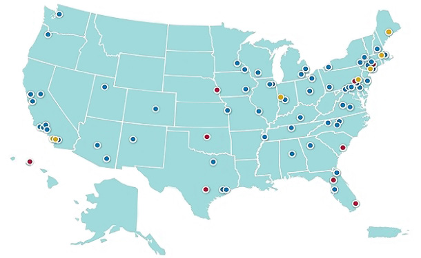NCI-designated Cancer Centers Map